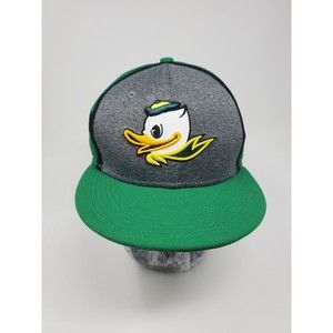 Oregon Ducks Nike True Hat Cap Strap Back Green Gray Duck Logo College Football